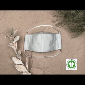 PALE BLUE Organic 100% Cotton 3D Face Mask 3-Layer